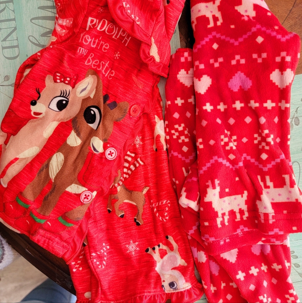 Girls 12 month Cat and Jack Christmas Pjs